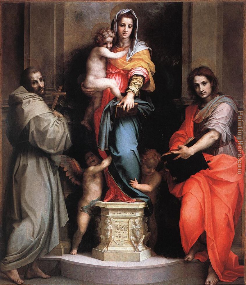 Madonna of the Harpies painting - Andrea del Sarto Madonna of the Harpies art painting